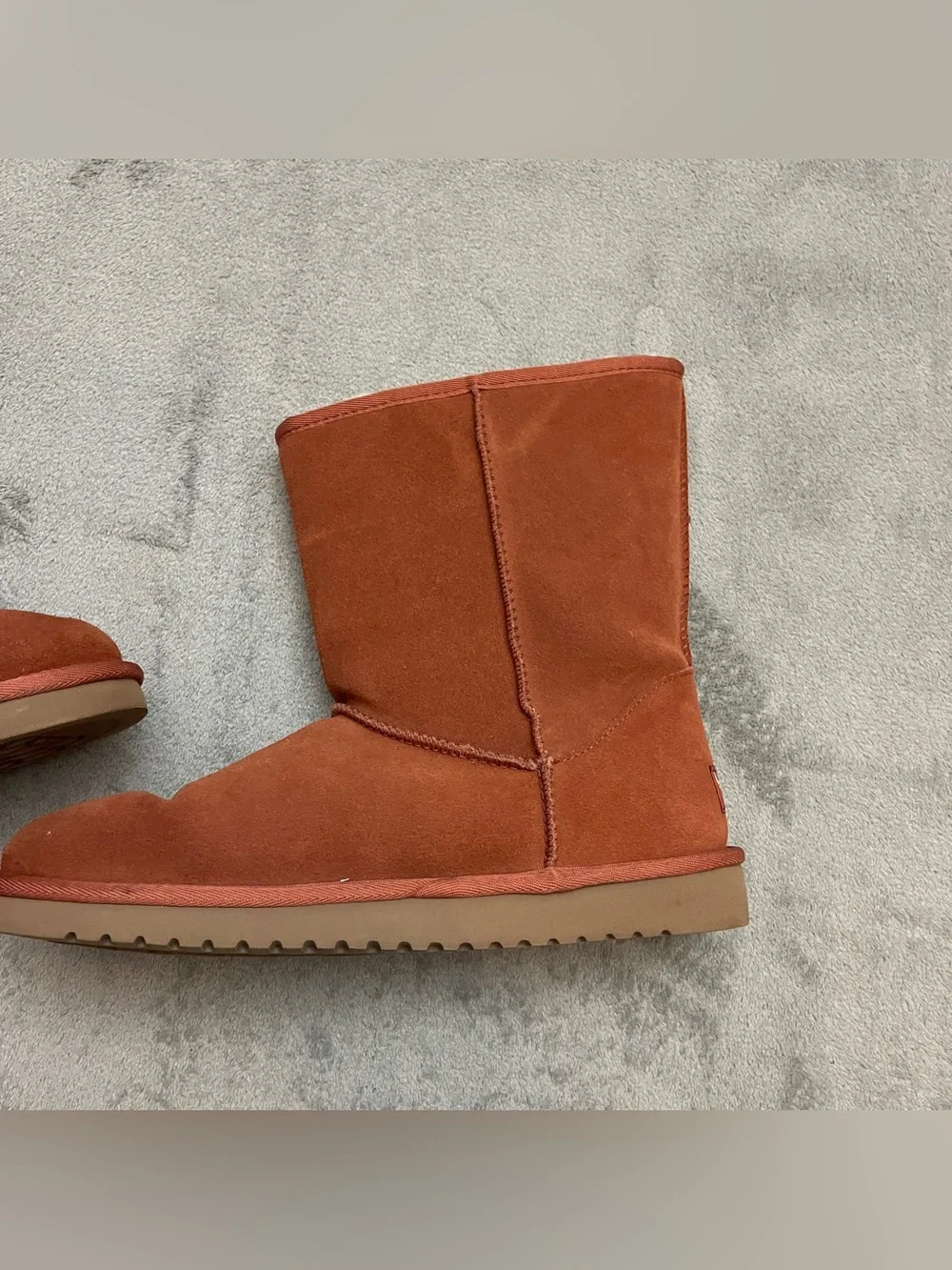 Koolaburra BY Ugg Victoria Short Rust Red Suede Sheepskin Bow Women 10 Boots